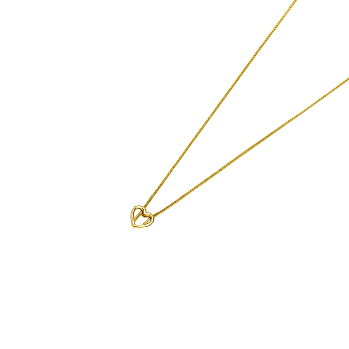 Collar Oro Amarillo 18kt Amor Dorado 3