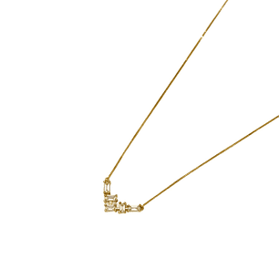 Collar Oro Amarillo 18kt Linea Circonita Baguette