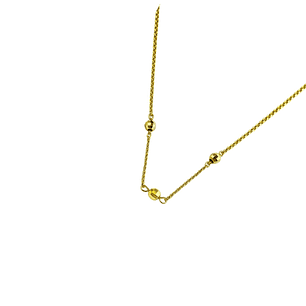 Collar Oro Amarillo 18kt Esferas Facetadas