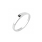Anillo Oro 18kt Platino Minimalista Plano Circonita - Miniatura 7