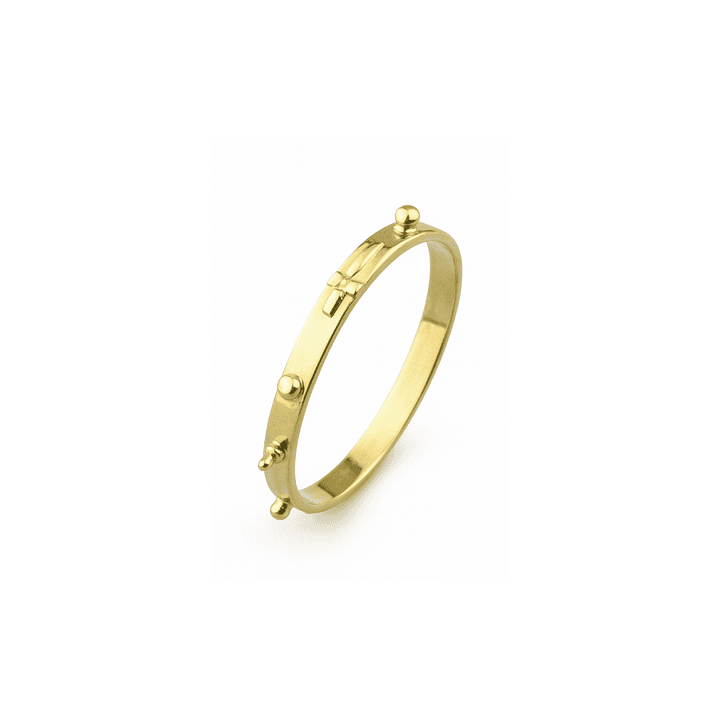 Anillo Oro 18kt Denario Minimalista 1