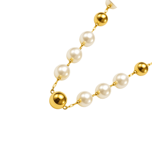 Collar Oro Amarillo 18kt Perlas Cultivadas 5MM