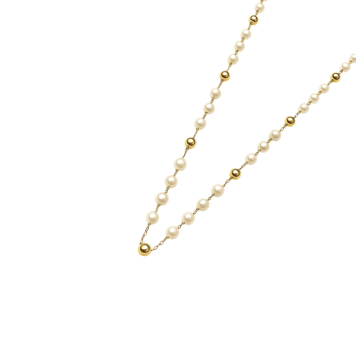 Collar Oro Amarillo 18kt Perlas Cultivadas 5MM 3