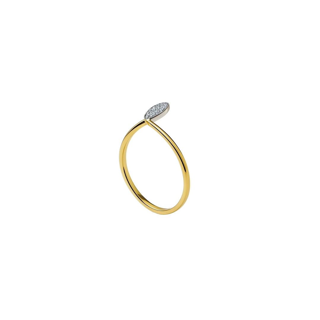 Anillo Oro Amarillo 18kt Diamantes 4,5Pts 2