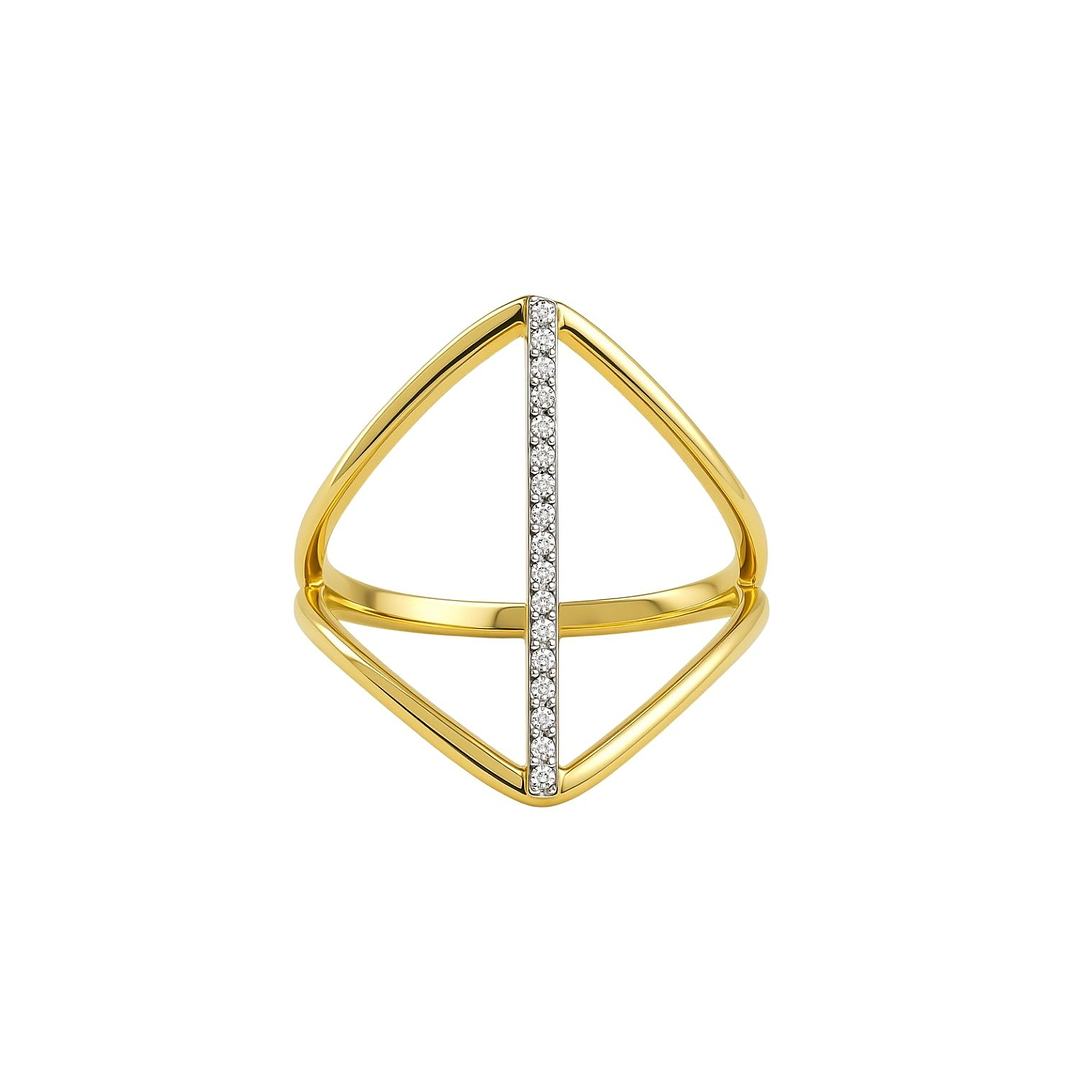 Anillo Oro Amarillo 18kt Diamantes 5,3Pts 1