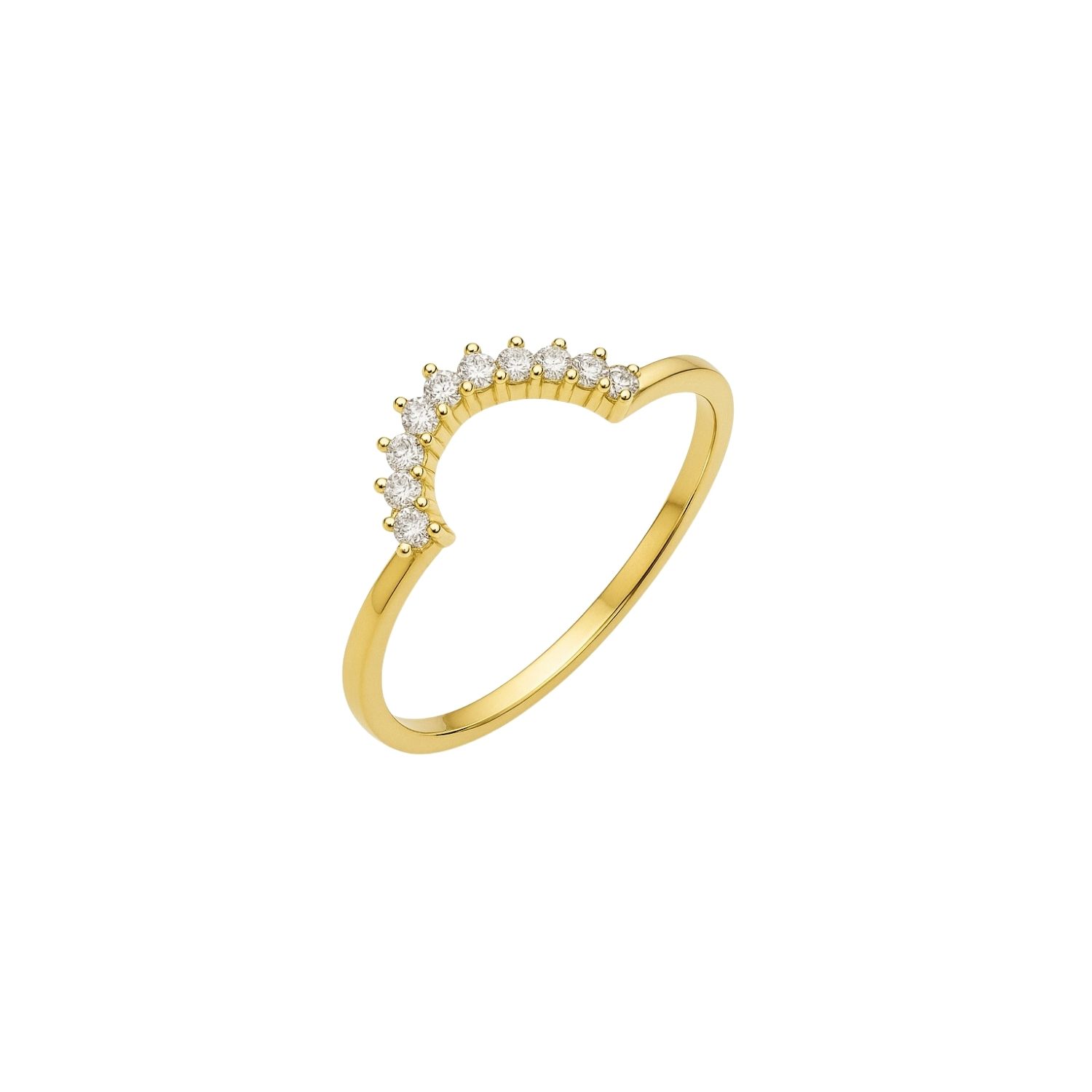 Anillo Oro Amarillo 18kt Diamantes 5 Ptos 1