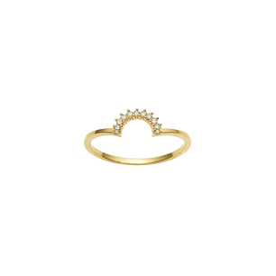 Anillo Oro Amarillo 18kt Diamantes 5 Ptos