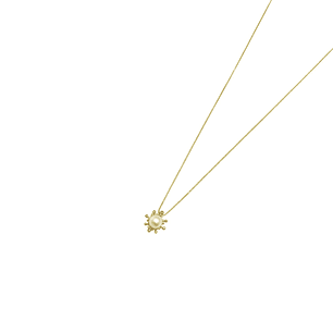 Collar Oro Amarillo 18kt Perla Cultivada 6MM