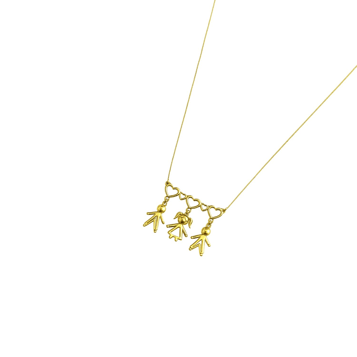 Collar Oro Amarillo 18kt Niña-Dos Niños 2