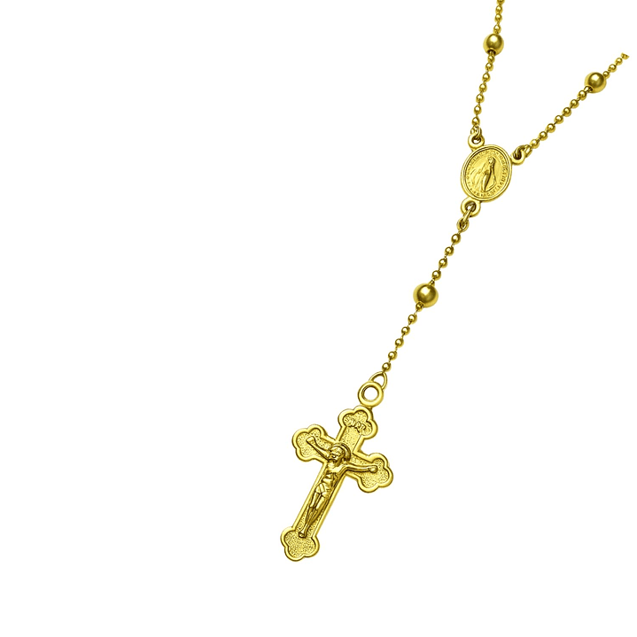 Collar Oro Amarillo 18kt Rosario 6