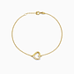 Pulsera Oro Amarillo 18kt Corazón 1/2 circonita - Miniatura 1