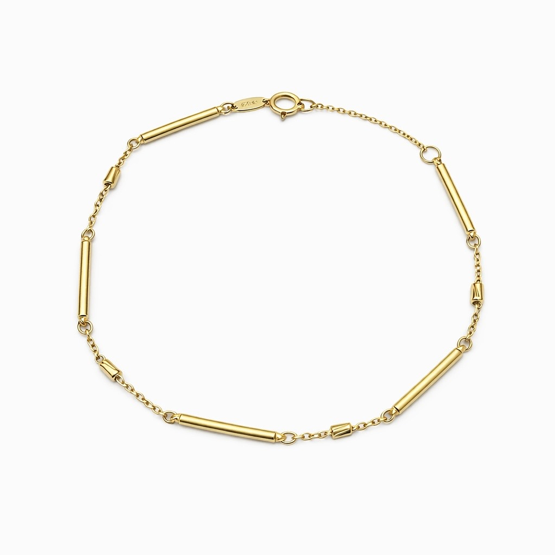 Pulsera Oro Amarillo 18kt Barras 1