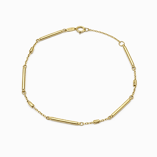Pulsera Oro Amarillo 18kt Barras