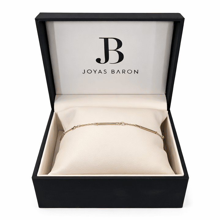 Pulsera Oro Amarillo 18kt Barras 4