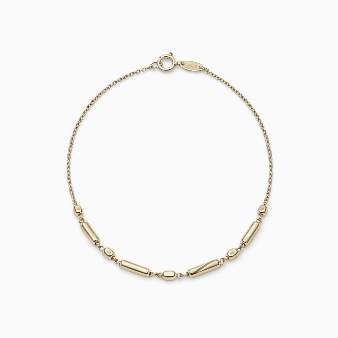 Pulsera Oro Amarillo 18kt Formas Geométricas 1