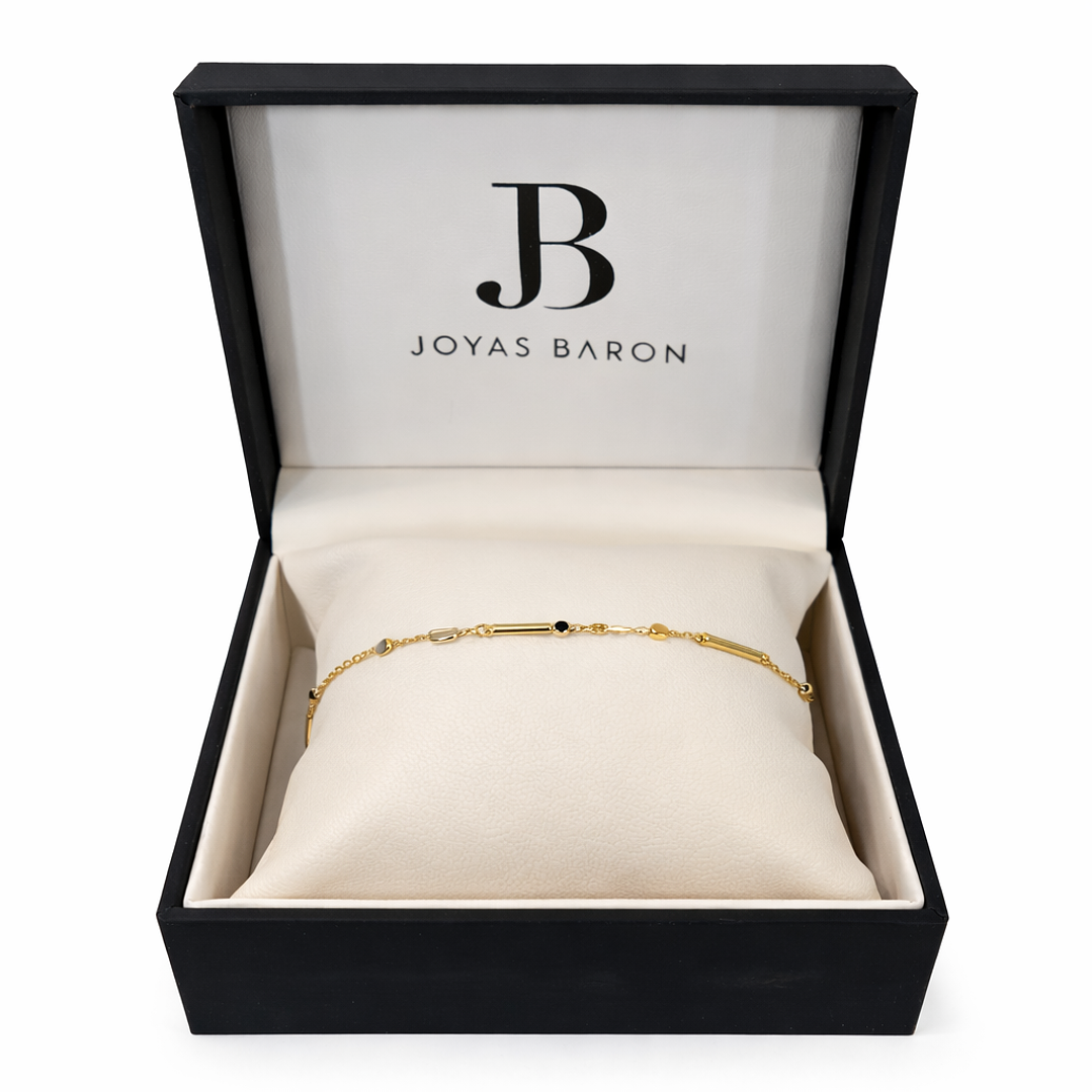 Pulsera Oro Amarillo 18kt Formas Geométricas 4