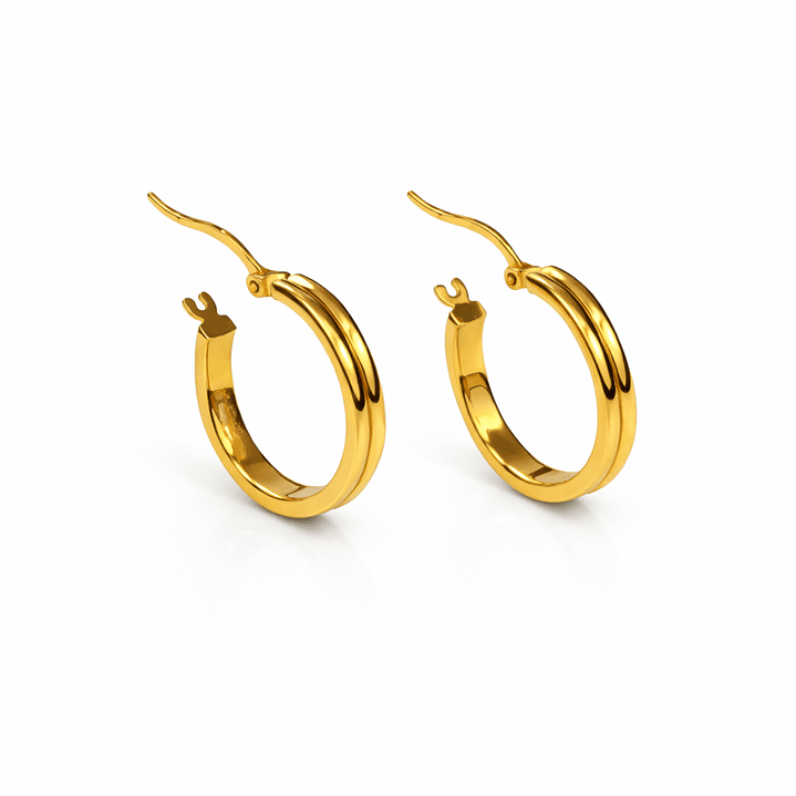 Aros Oro Amarillo 18kt Argollas 3