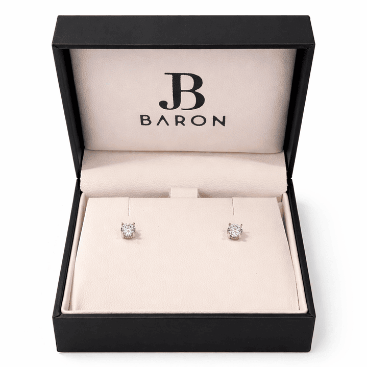 Aros Oro Amarillo 18kt Circonita Central 4MM 4