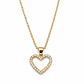 Colgante Oro Amarillo 18kt Corazón Doble Circonita - Miniatura 3
