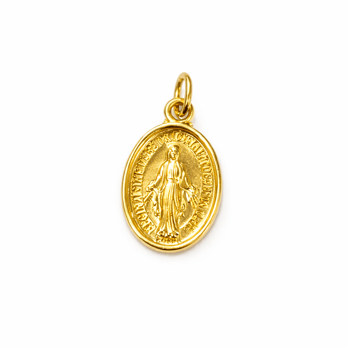 Colgante Oro Amarillo 18kt Virgen 15MM 1
