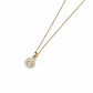 Colgante Oro Amarillo 18kt Botón Circonita Central 5MM - Miniatura 2