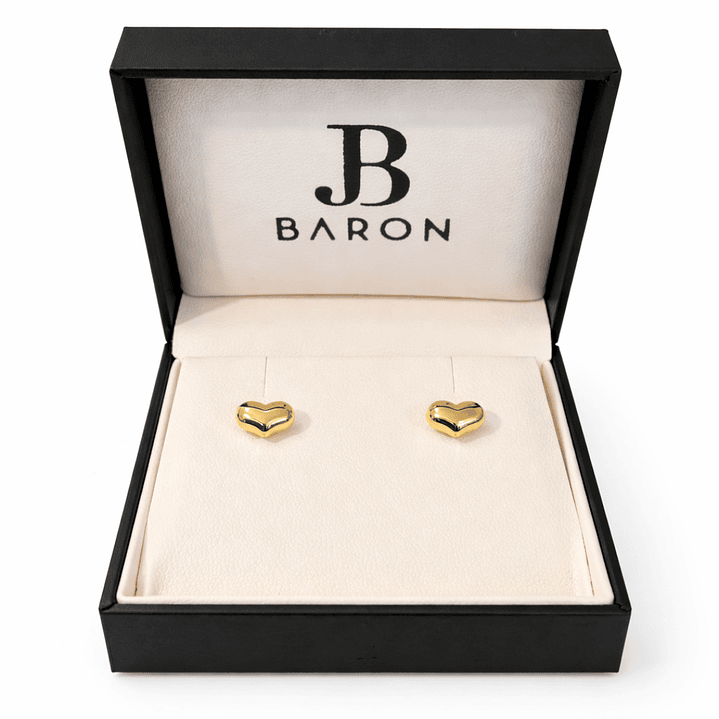 Aros Oro Amarillo 18kt Corazón 3