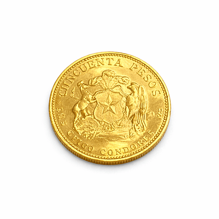 Moneda chilena de 50 pesos año 1967 2