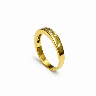 Anillo Oro Amarillo 18kt Brillo Sutil