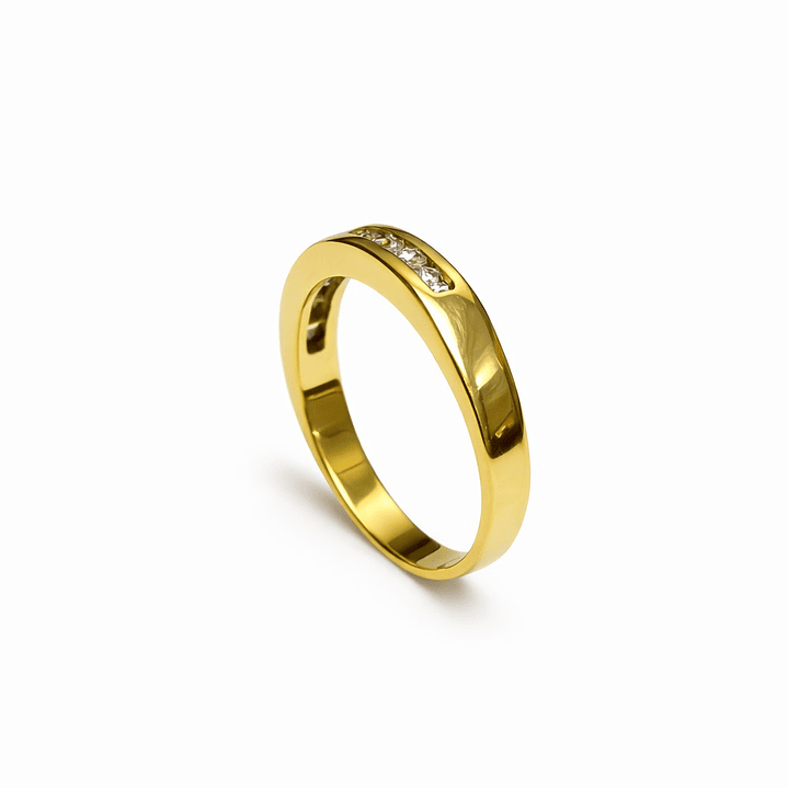 Anillo Oro Amarillo 18kt Brillo Sutil 2