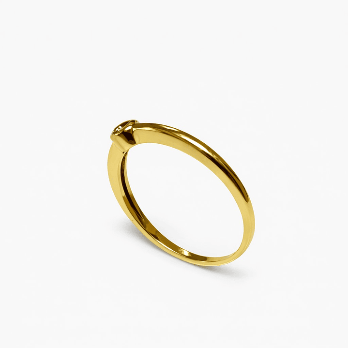Anillo Oro Amarillo 18kt Punto de Luz 2