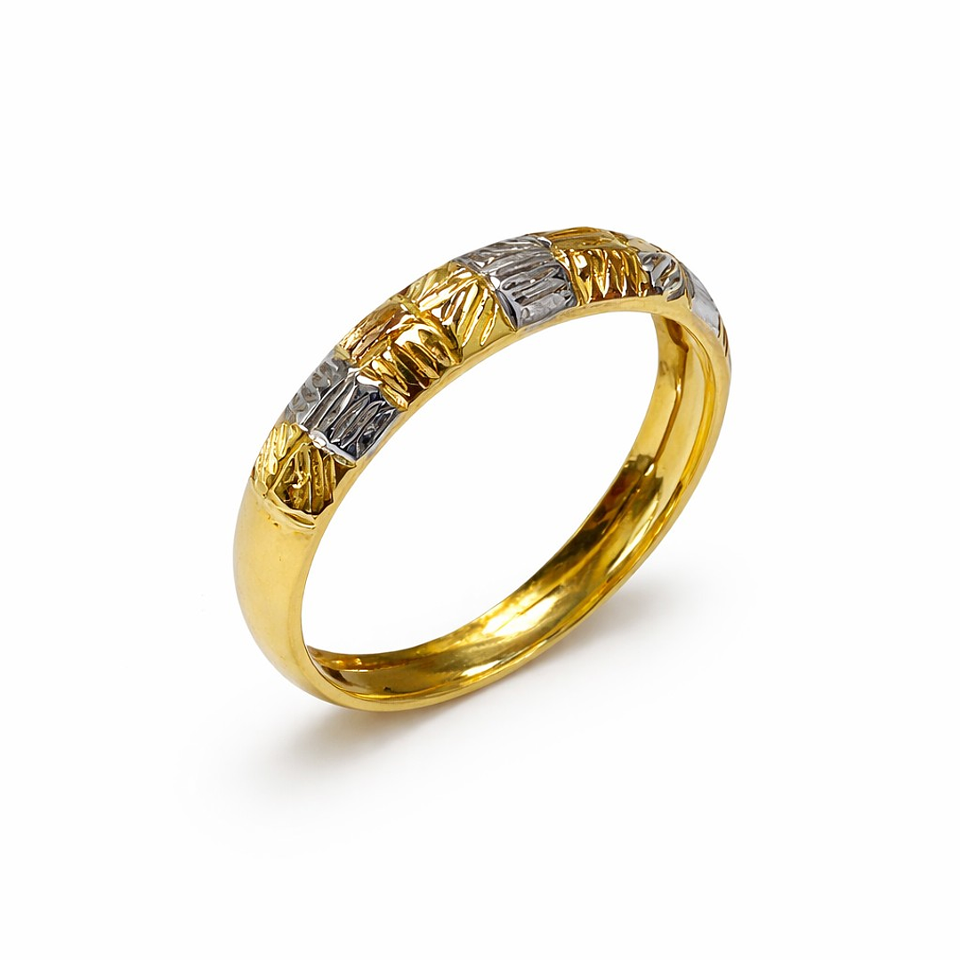 Anillo Oro Amarillo 18kt Tricolor 1