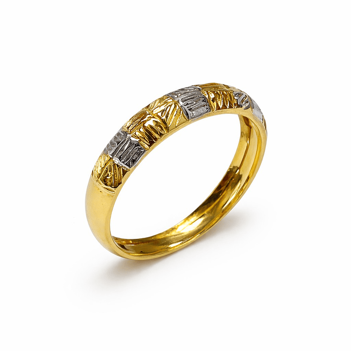 Anillo Oro Amarillo 18kt Tricolor 1