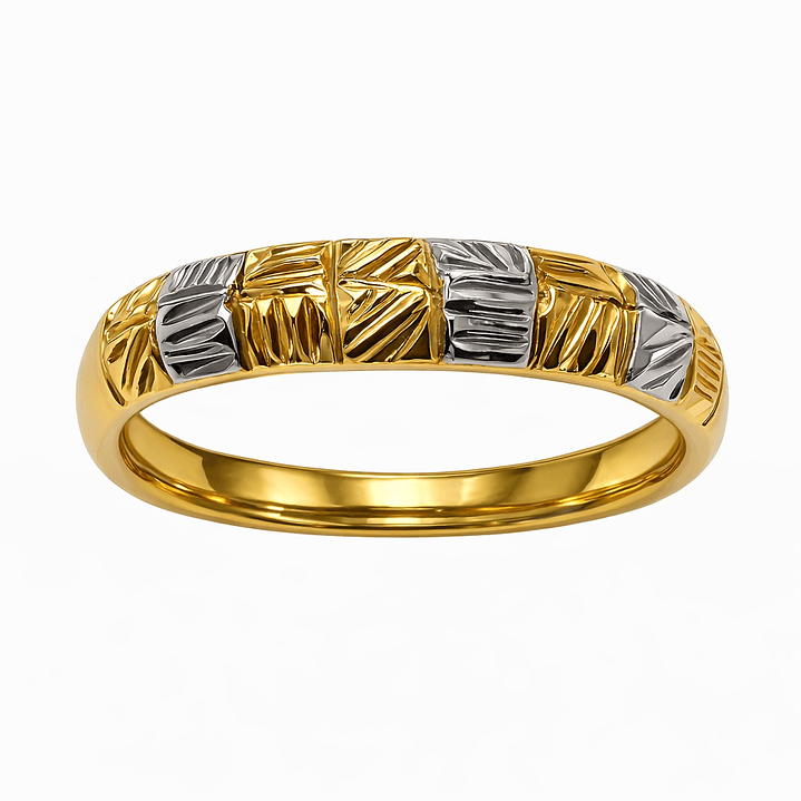 Anillo Oro Amarillo 18kt Tricolor 2