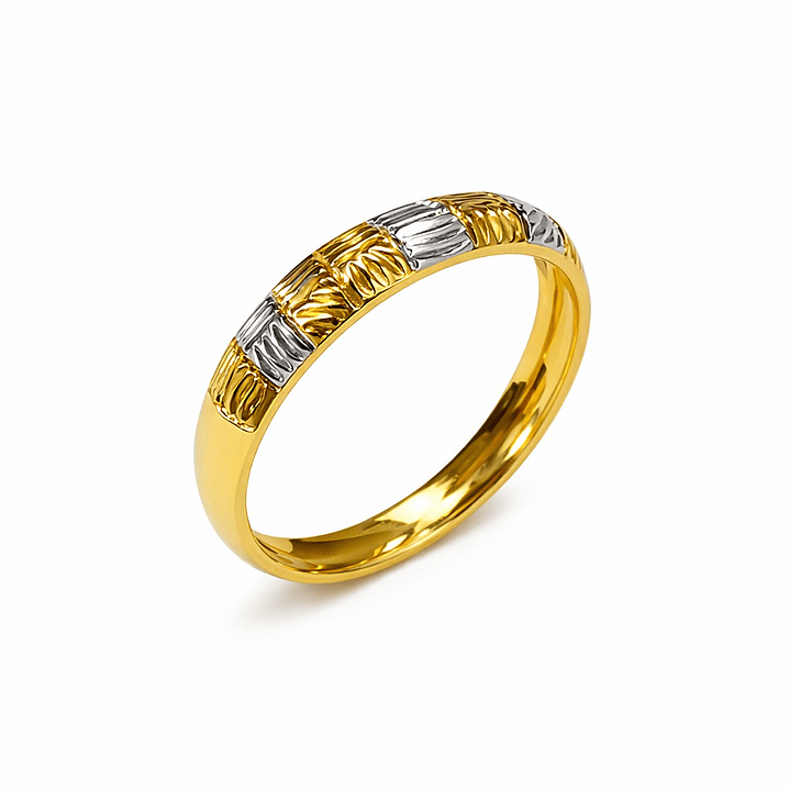 Anillo Oro Amarillo 18kt Tricolor 3