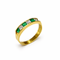 Anillo Oro Amarillo 18kt Circón Esmeralda - Miniatura 1
