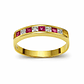 Anillo Oro Amarillo 18kt Circón Rubí - Miniatura 1