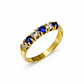 Anillo Oro Amarillo 18kt Reina Azul - Miniatura 1