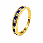 Anillo Oro Amarillo 18kt Armonía Azul - Miniatura 1