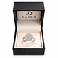 Anillo Oro Blanco 18kt Diamantes 1,74 Qts Halo - Miniatura 4