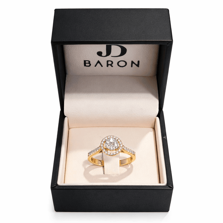 Anillo Oro Rosado 18kt Diamantes 57 Pts 3