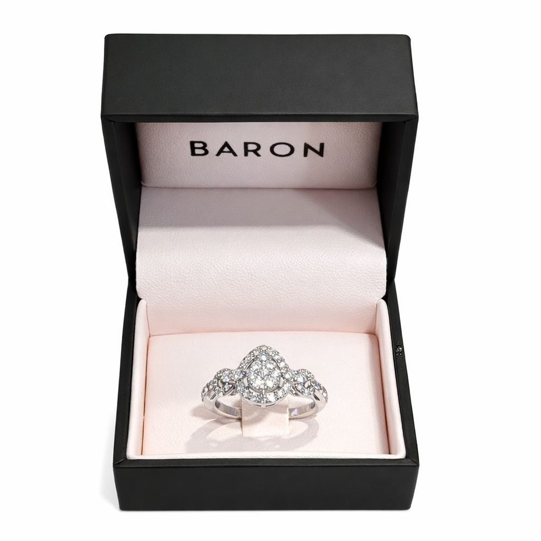 Anillo Oro Blanco 18kt Diamantes 71 Pts 3