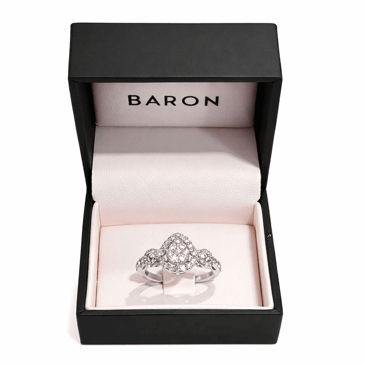 Anillo Oro Blanco 18kt Diamantes 71 Pts 3