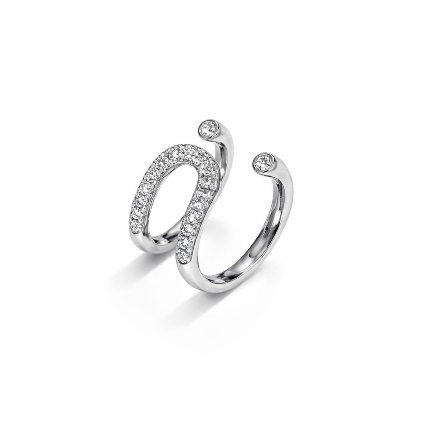 Anillo Oro Blanco 18kt Diamantes 83 Pts 1