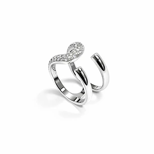 Anillo Oro Blanco 18kt Diamantes 83 Pts