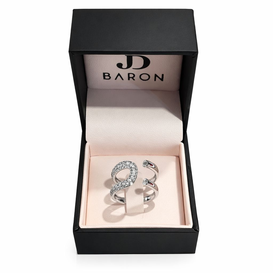 Anillo Oro Blanco 18kt Diamantes 83 Pts 3