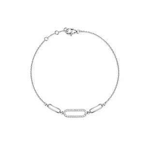 Pulsera Oro Blanco 18kt Diamantes 9Pts