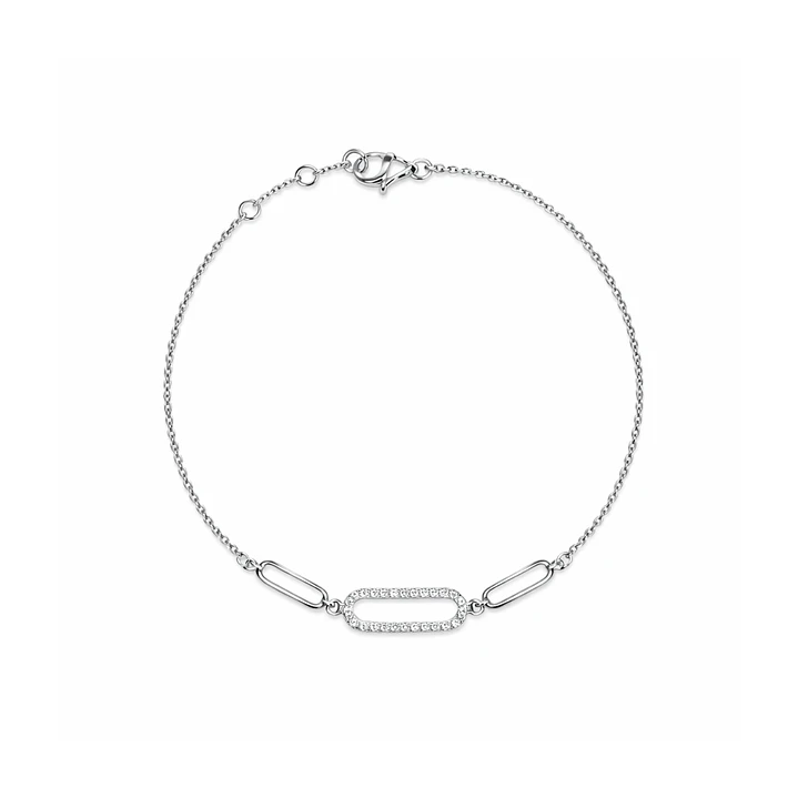 Pulsera Oro Blanco 18kt Diamantes 9Pts 1