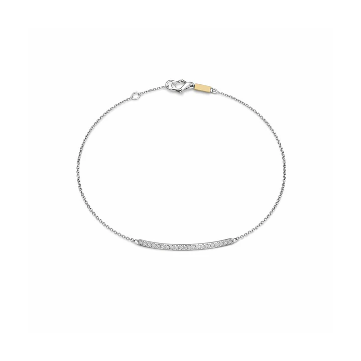 Pulsera Oro Blanco 18kt Diamantes 18Pts 1