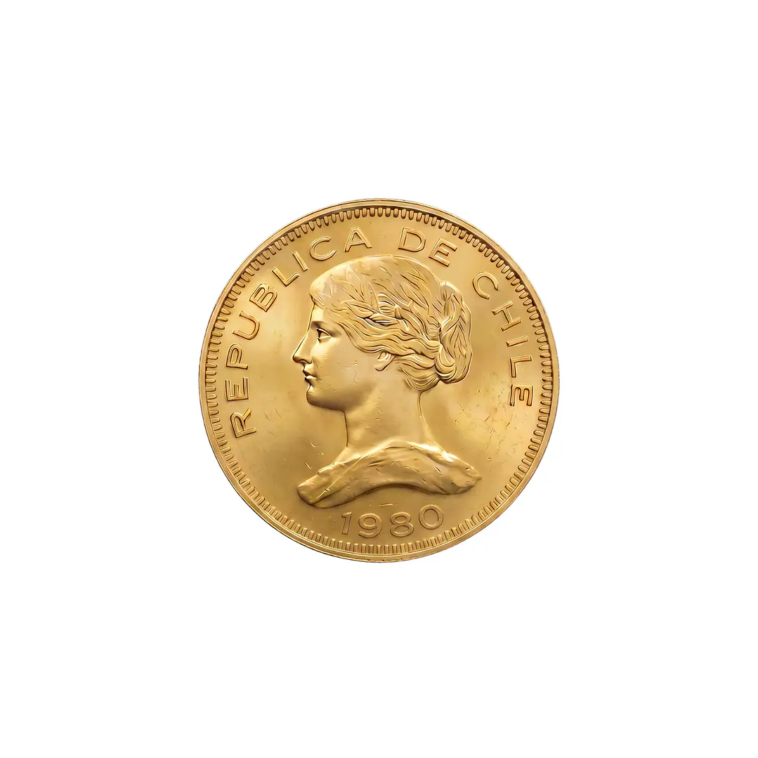 Moneda chilena de 100 pesos año 1980 1