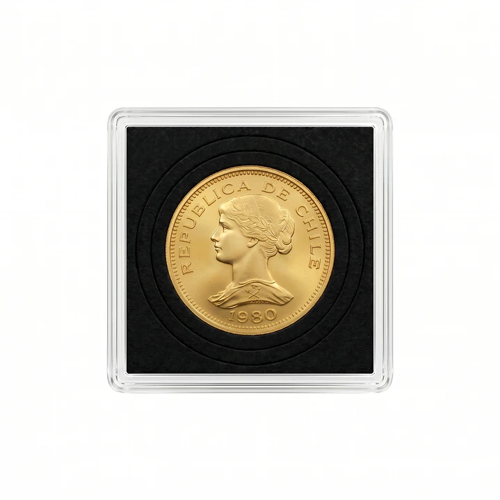 Moneda chilena de 100 pesos año 1980 3